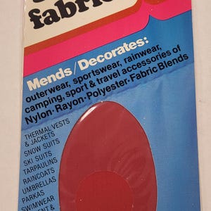 Iron on Nylon Fabric(lightweight) patches to mend/decorate(our#3406)  made in the USA