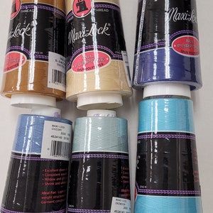 A&E Maxi lock-spun polyester-made in the usa-3000 yd cone