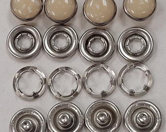 Western urea pearl tan snap-size 16(3/8" diameter)1 dozen per package.  made in the usa.