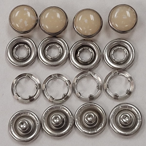 Western urea pearl tan snap-size 16(3/8" diameter)1 dozen per package.  made in the usa.