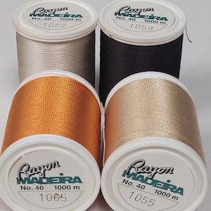 Madeira Embroidery thread, #40 Rayon.  1100 yd spool.