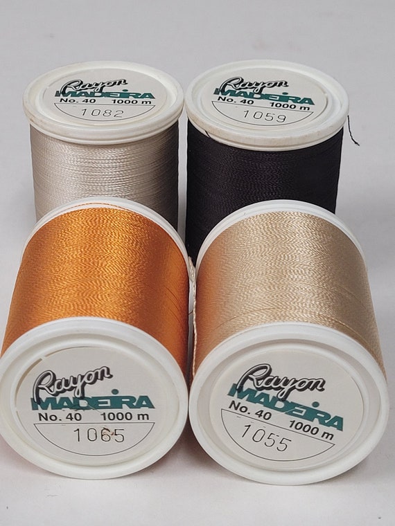 Filo Per Ricamo In Seta Di Gelso 100% Naturale Tinta A Mano - 4 Bobine Da 22m (Colore 02-3), Per Ricamo E Punto Croce Fai-Da-Te - 5