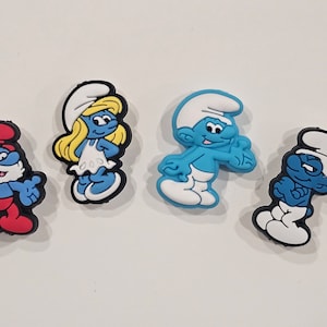 NEW Blue People Silicone Focal Beads