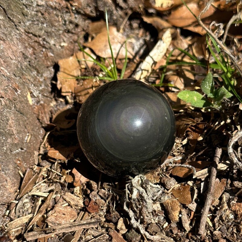 Obsidian Sphere - Etsy