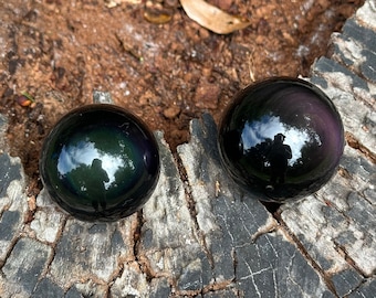 Rainbow Obsidian Sphere