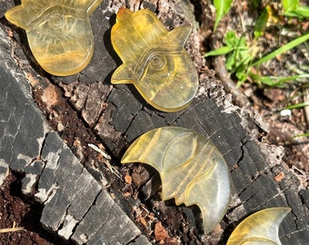 Yellow Fluorite Carvings
