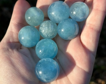 Aquamarine Mini Spheres
