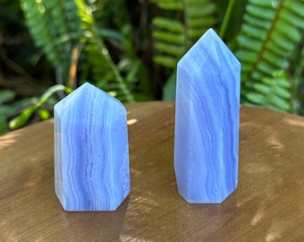 Blue Lace Agate Towers