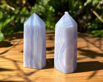 Blue Lace Agate Towers