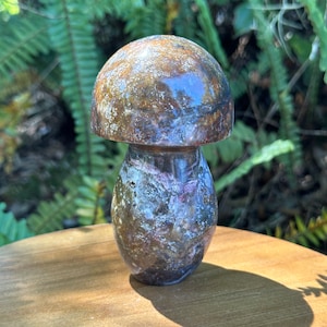 Sea Jasper Mushroom Carving