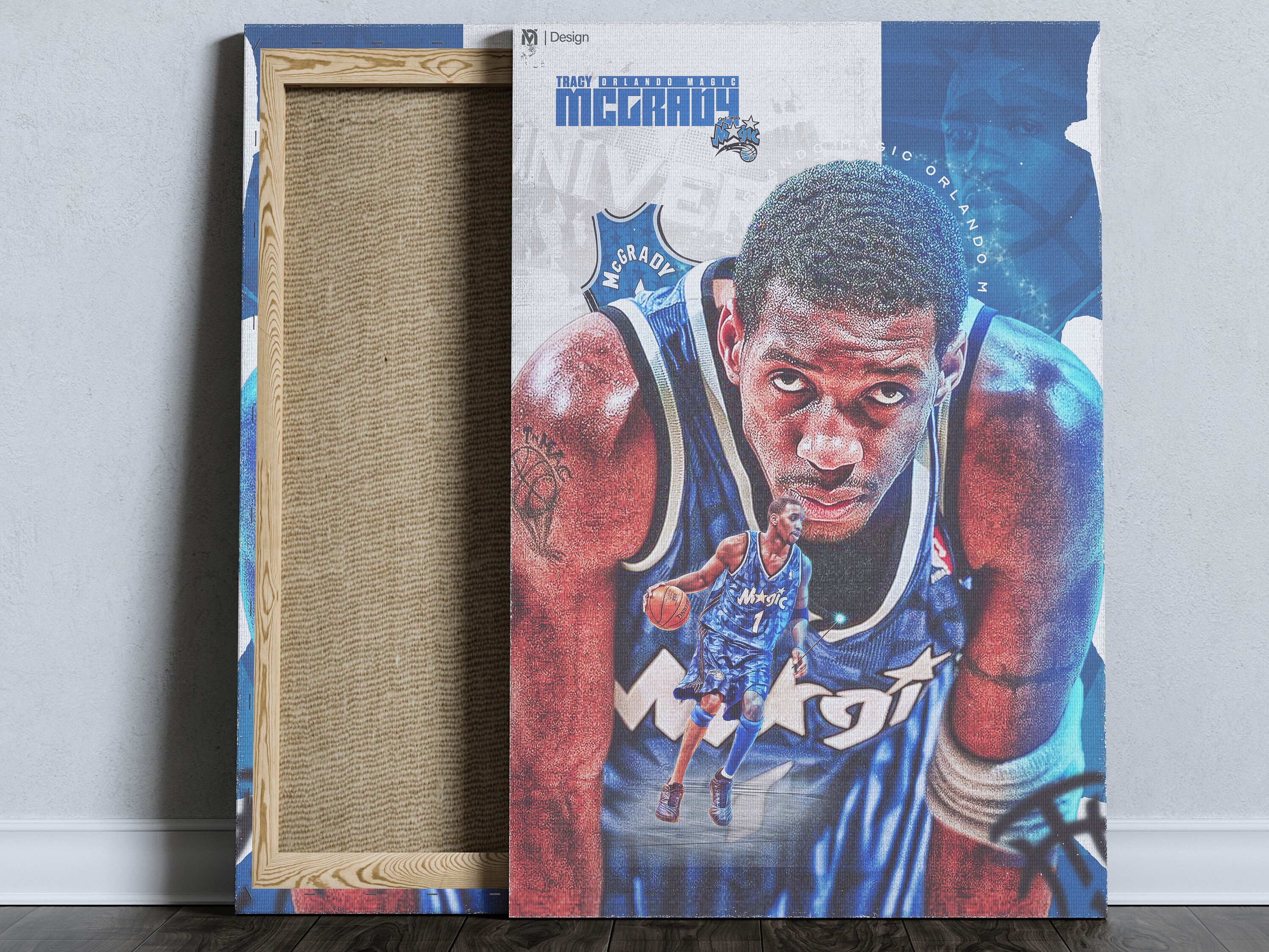 MasonArts Tracy McGrady 43inch x 24inch Silk Poster Dunk And Shot Wallpaper  Wall Decor Silk Prints for Home and Store