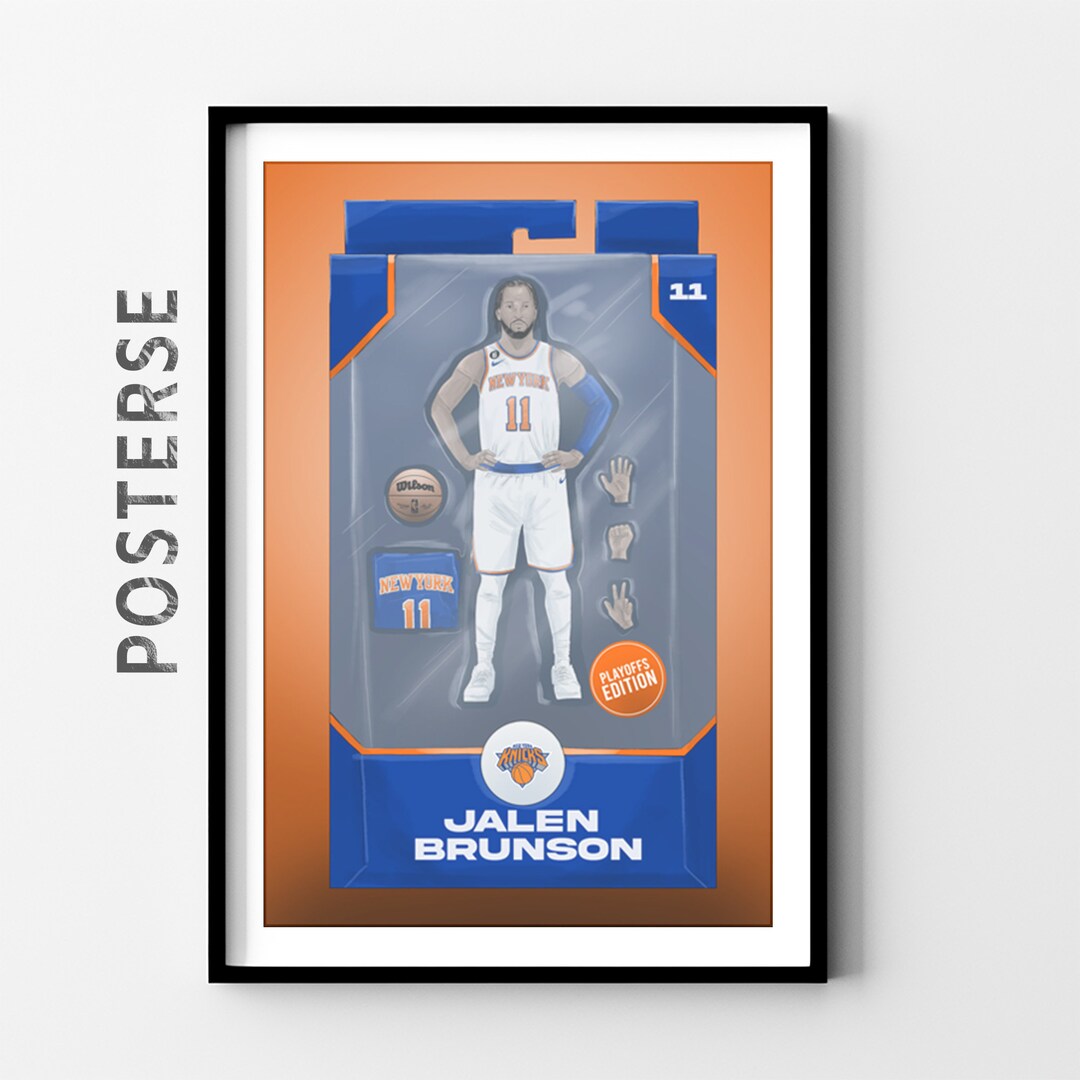 Jalen Brunson Poster, New York Knicks Art, NBA Poster, Basketball Wall