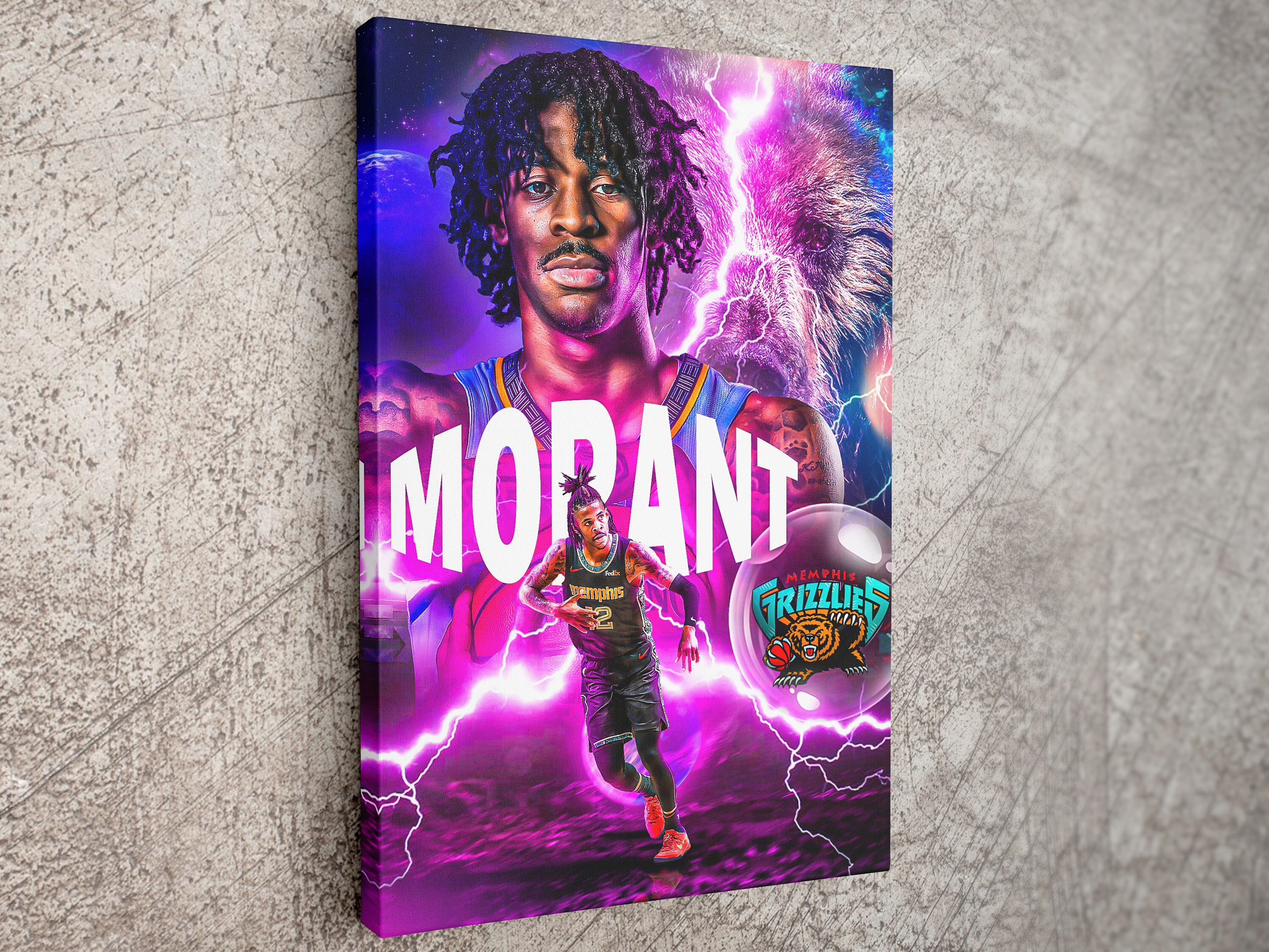 Memphis Grizzlies Ja Morant NBA Posters Trendy Posters Etsy