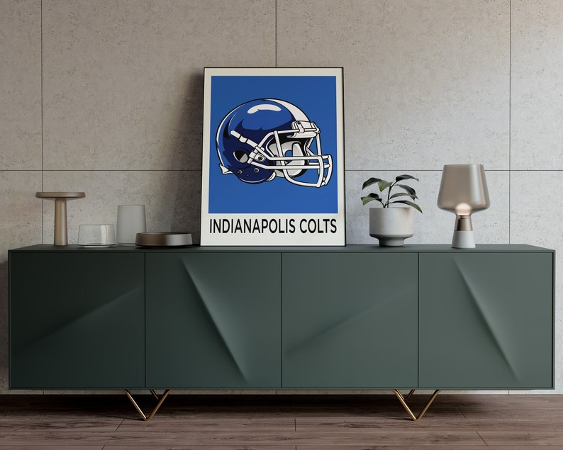 Indianapolis Colts NFL Wall Art American Football Fan Print Etsy.de