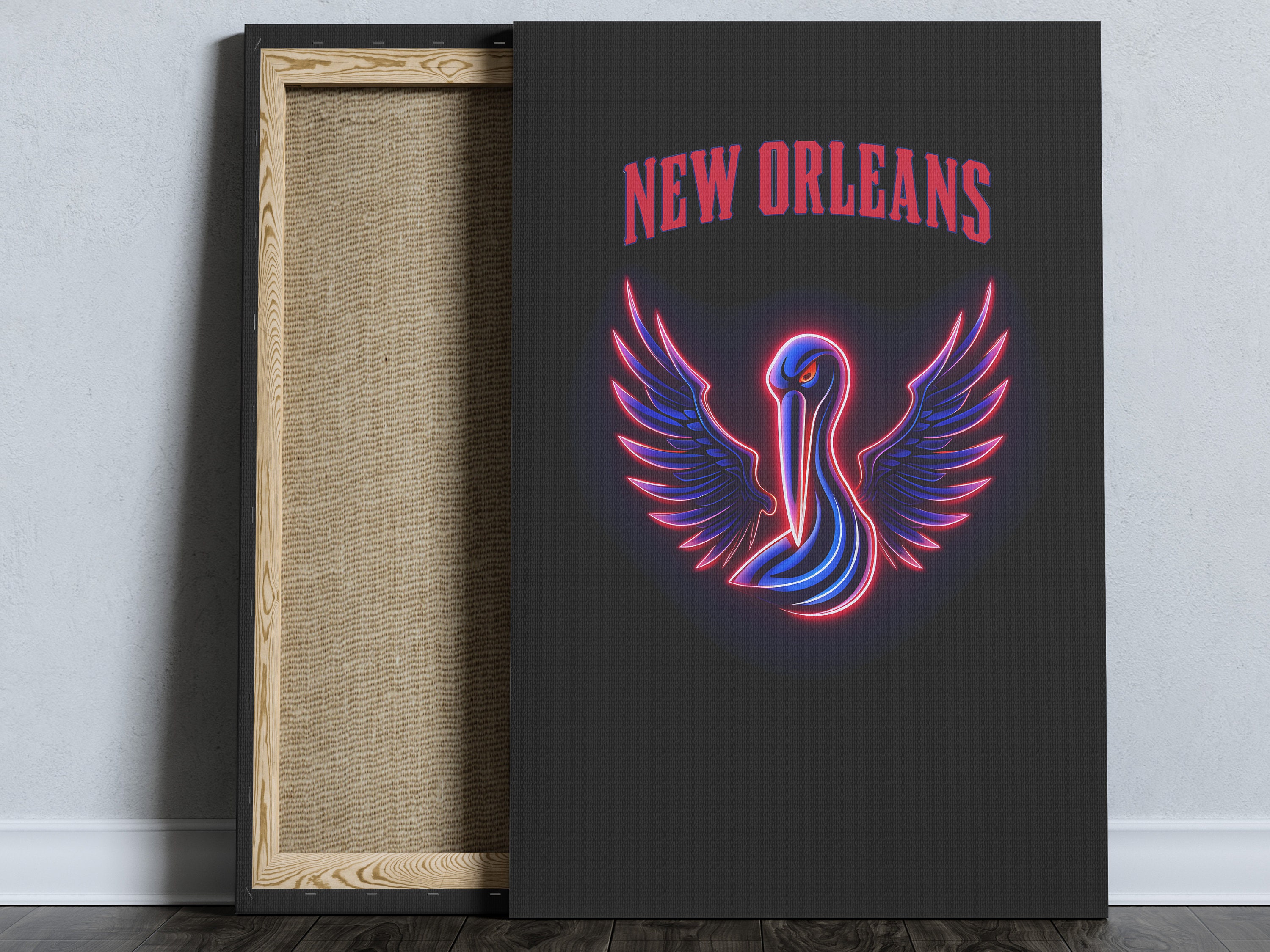 Download New Orleans Pelicans Geometric Pattern Wallpaper