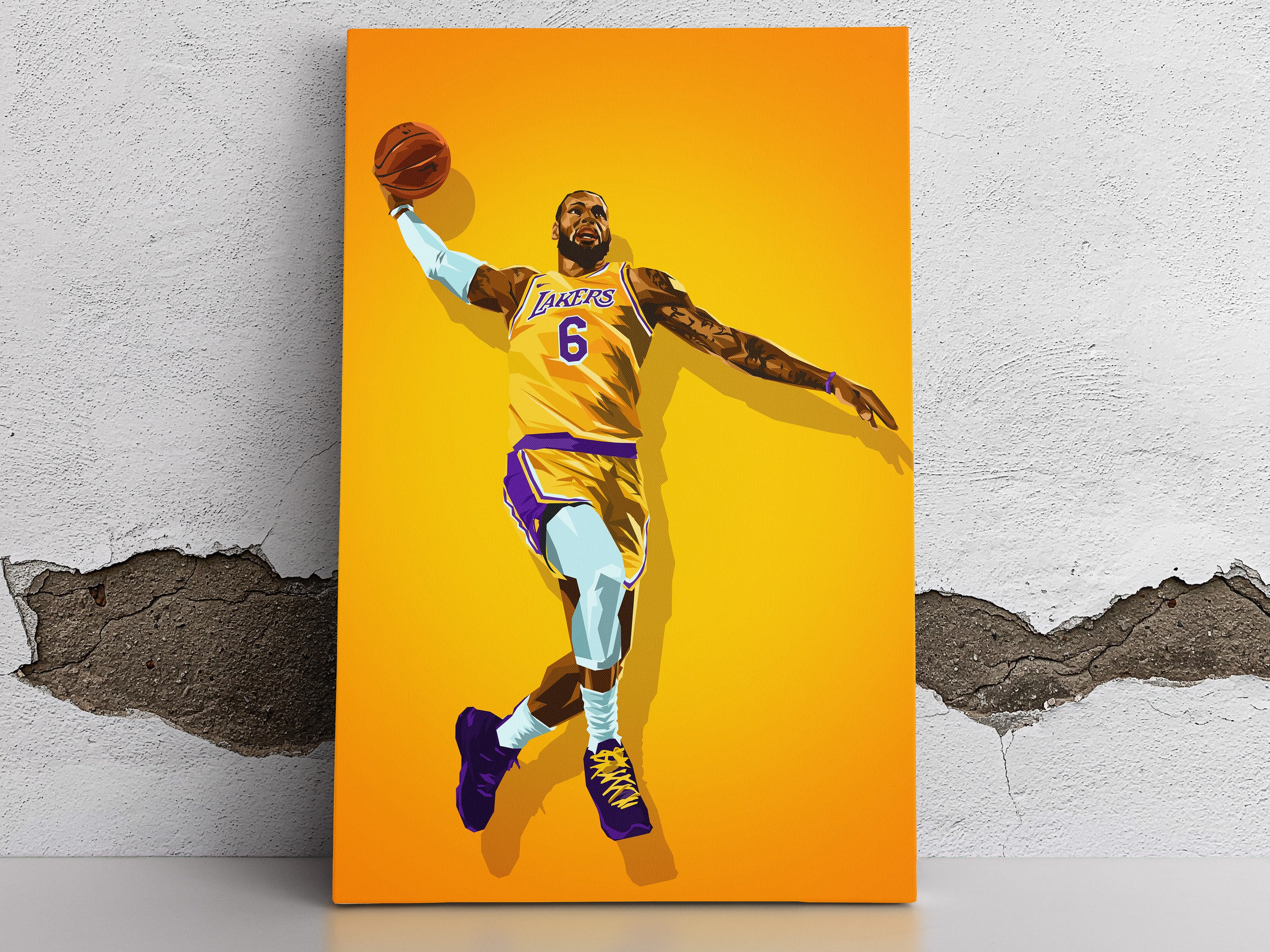 The King James - LeBron James 6 New Jersey Number Poster for Sale by  Basketball For Life