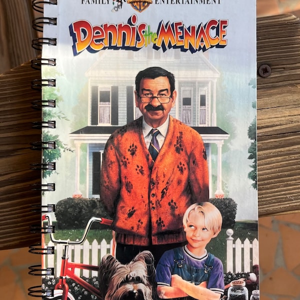 Dennis the Menace VHS Notebook, Notepad, Journal for Movie Lovers