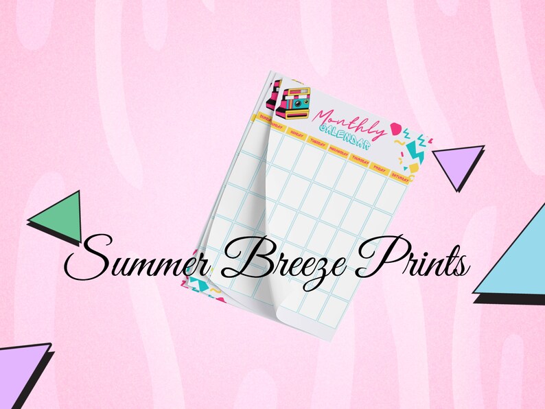 jaren 90 nostalgische afdrukbare planner | Retro | Begroting | Dagelijks | Wekelijks | Maandelijks | Organisator | Direct downloaden | mama leven | Thuis Beheer afbeelding 7