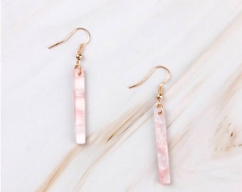 Resin Earrings, Stick Earrings, Long Bar Earrings, Dangle Drop Earrings, Handmade Earrings, Boho Earrings, Statement Earrings, Minimalist