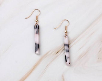 Resin Earrings, Stick Earrings, Long Bar Earrings, Dangle Drop Earrings, Handmade Earrings, Boho Earrings, Statement Earrings, Minimalist