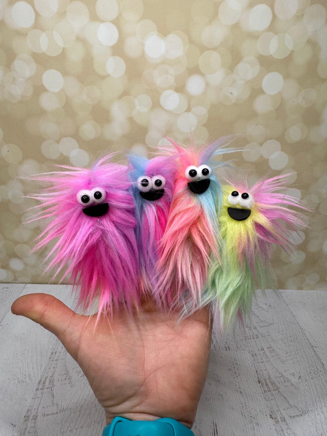 Lil Beasties Finger Puppet - Pastel Patches - Etsy