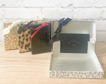Gift Card Holder Box - Wild Side Animal Print Popup - 4-Pack