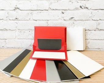 Pop Up Gift Card Holders - 10 pack Solids, Gold, Silver, Black, White and Red