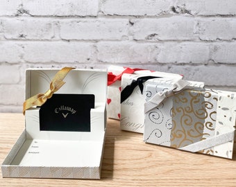 Gift Card Holder Box - Wedding Day Pop Up Insert 4-Pack with Ribbons