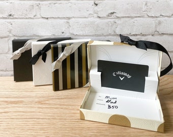 Gift Card Holder Boxes - Cocktail Hour Pop Up Insert 4-Pack with Ribbons