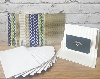 Gift Card Holders - Printed Popup Folders - 10-pack with envelopes