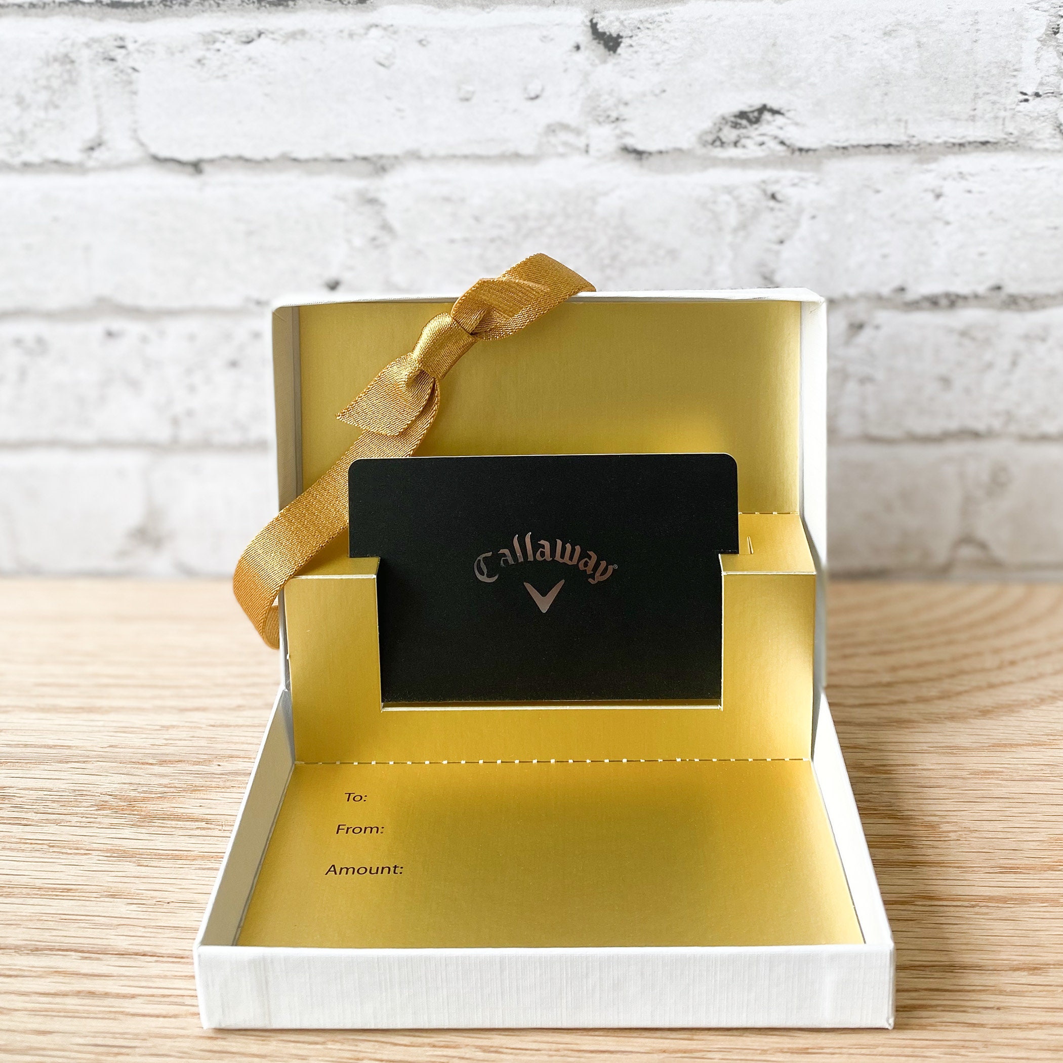 Gift Card Holder Boxes Tuxedo Linen With Popup Metallic and Black