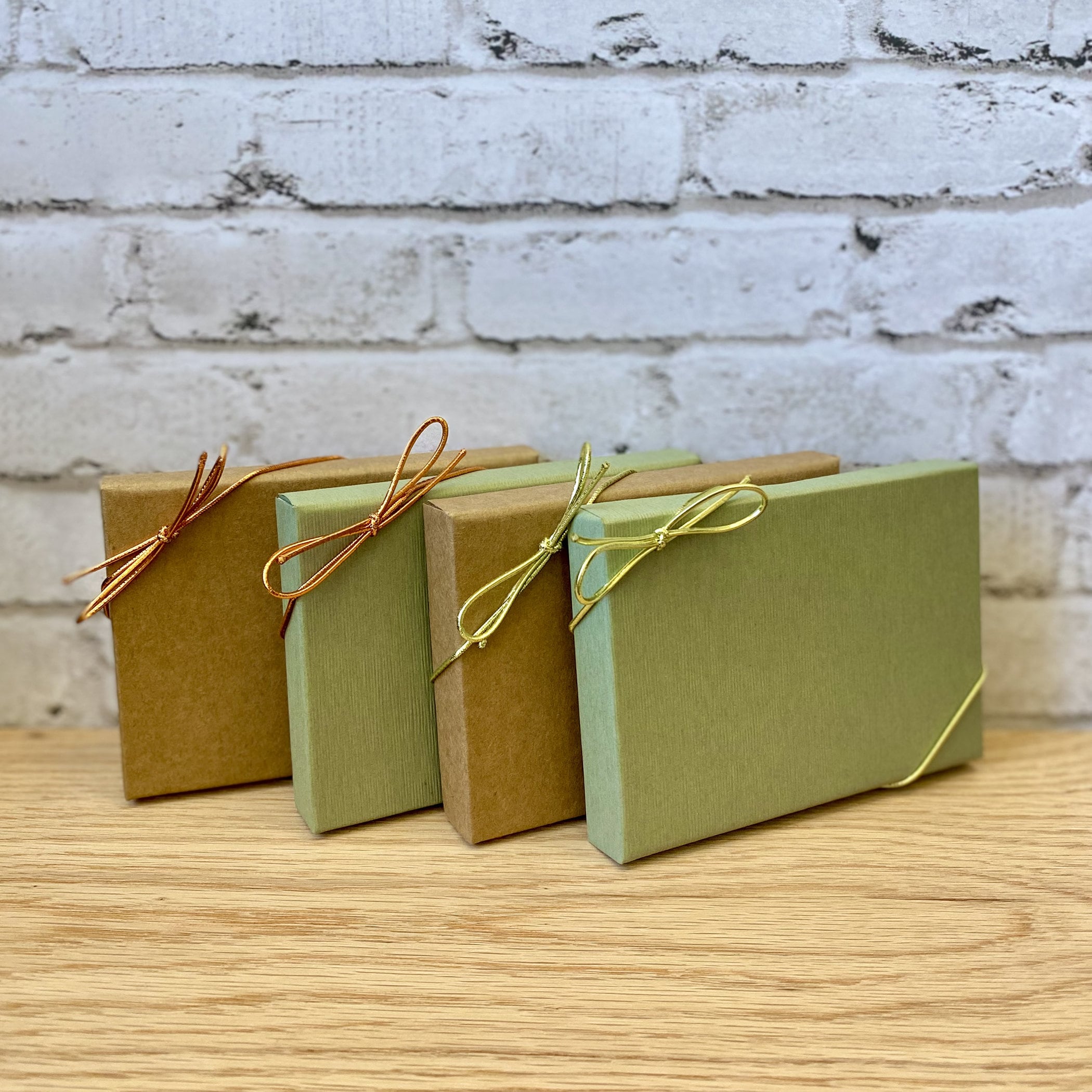Gift Card Holder Boxes Natural Krafty Sage Pop up Insert 4pack With