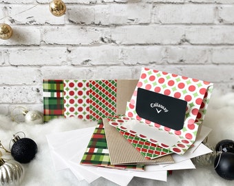 Gift Card Holders - Printed Christmas and Holiday Popup Folders - 8-Pack with Envelopes