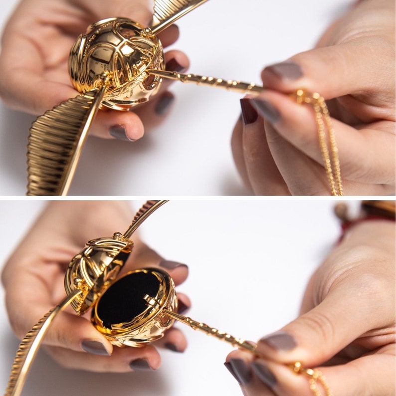 Golden Snitch Ring Box / Golden Snitch Ring Holder / Wedding Etsy