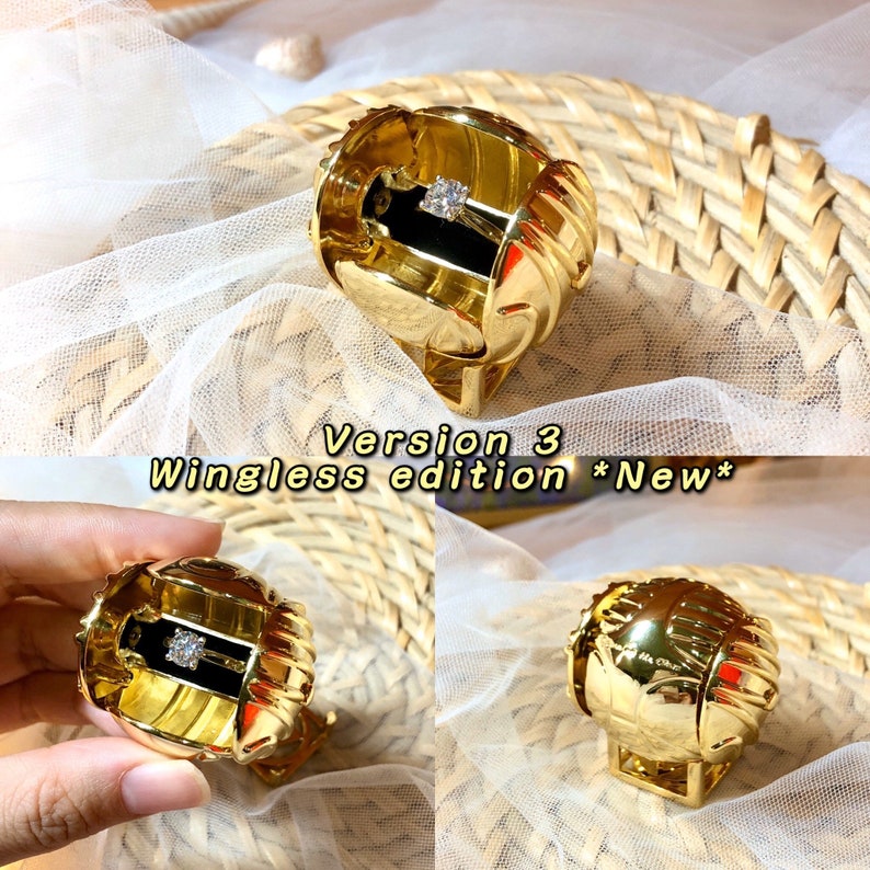 Golden Snitch Ring Box / Golden Snitch Ring Holder / Wedding Etsy