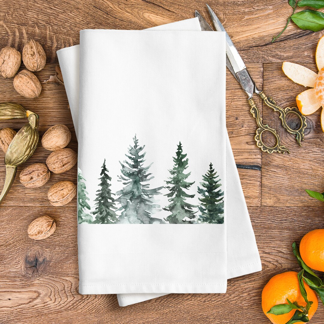 Deep Forest tartan - Sustainably Made Towel