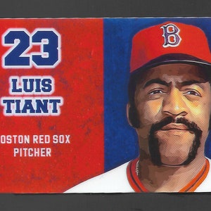 Luis Tiant Boston Red Sox 1975 Cooperstown Home Baseball 