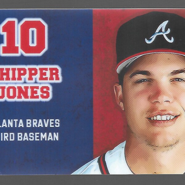 Chipper Jones Atlanta Braves PVC Novelty Sports Card