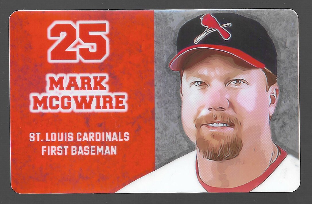 mark mcgwire cardinals baseball card