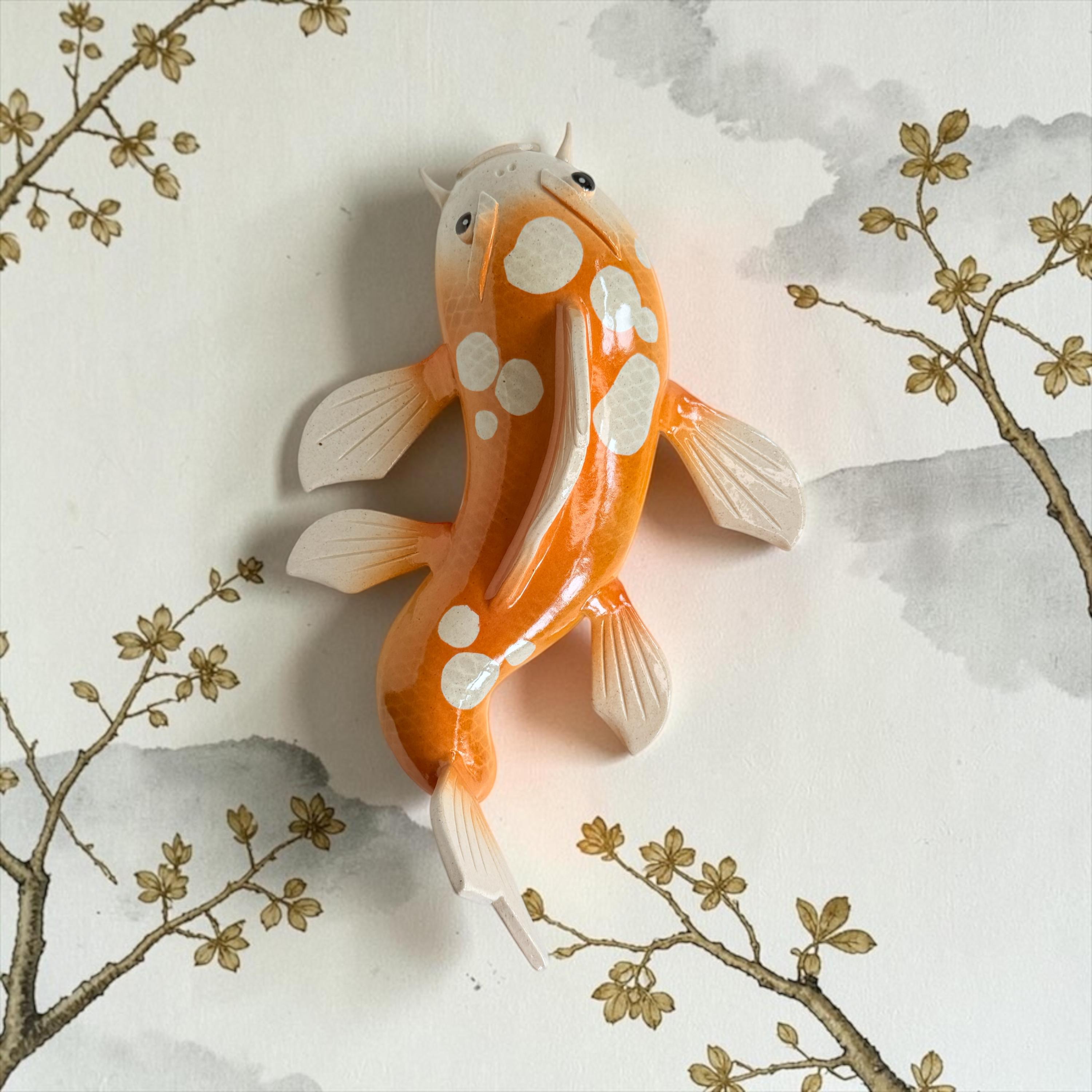 Vintage Japanese Ceramic Wall Fish - Etsy