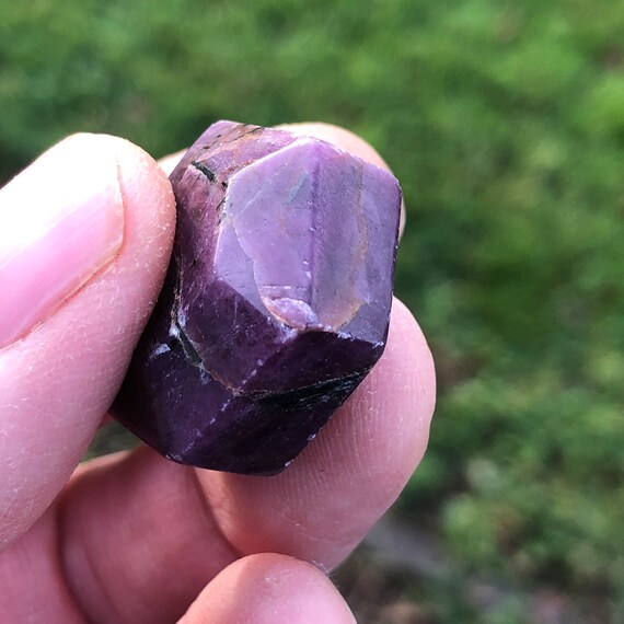 自家製 Corundum Ruby Genuine Rare Russian Ruby Corundum Crystal In