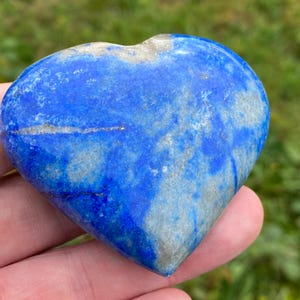 Medium Lapis Lazuli Crystal Heart 109.4 grams approx