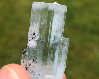 Gemmy Terminated Aquamarine Crystal approx 41 carats