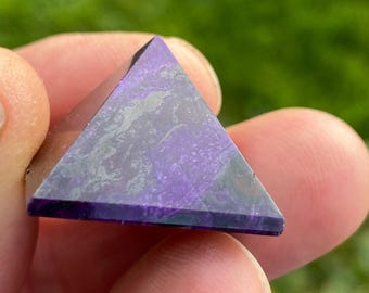 希少なチェリーフクシアレッドパープルスギライトエッグ 40 x 30 mm