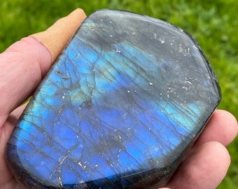 Labradorite Freeform approx 490 grams with Good Blue Flash