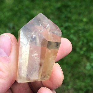 Polished and Facetted Citrine Point approx 78 grams image 5