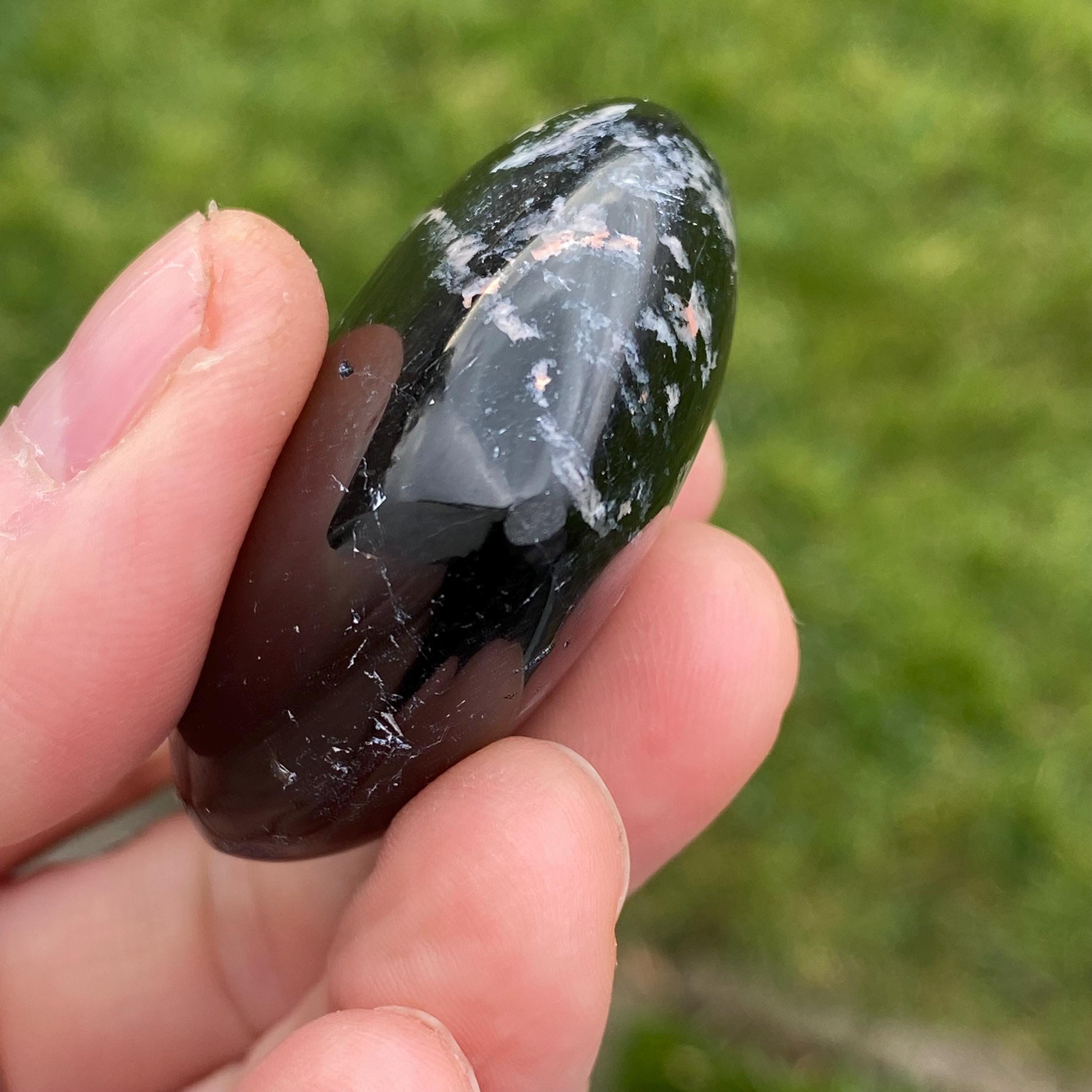 Polished Black Tourmaline Heart With Feldspar 77 Grams Approx - Etsy