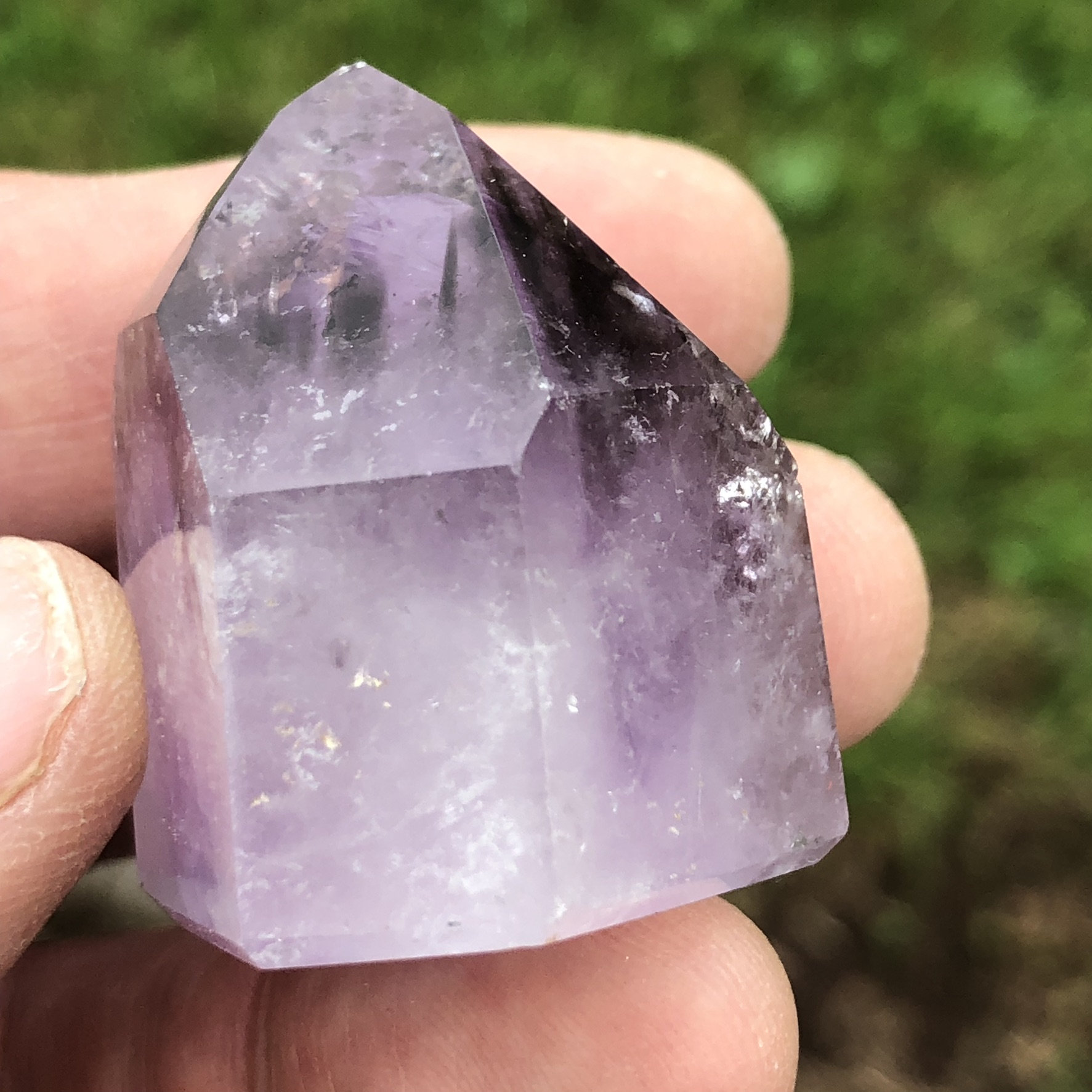 虹色の研磨されたアメジストポイント 約54グラム - Etsy 日本