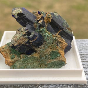 Azurite and Malachite Specimem, Tsumeb, Namibia 18.45 grams approx.