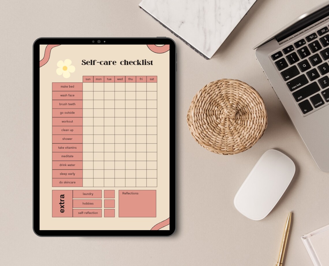 Complete Self-care Checklist - Printable Digital Download - Etsy Canada